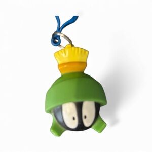 Vintage 1997 Marvin the Martian Keychain Applause Looney Tunes ClipOn Bag Charm